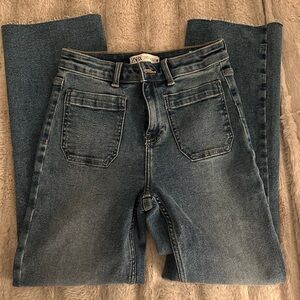 Zara Women's Classic Blue Straight Leg Jeans